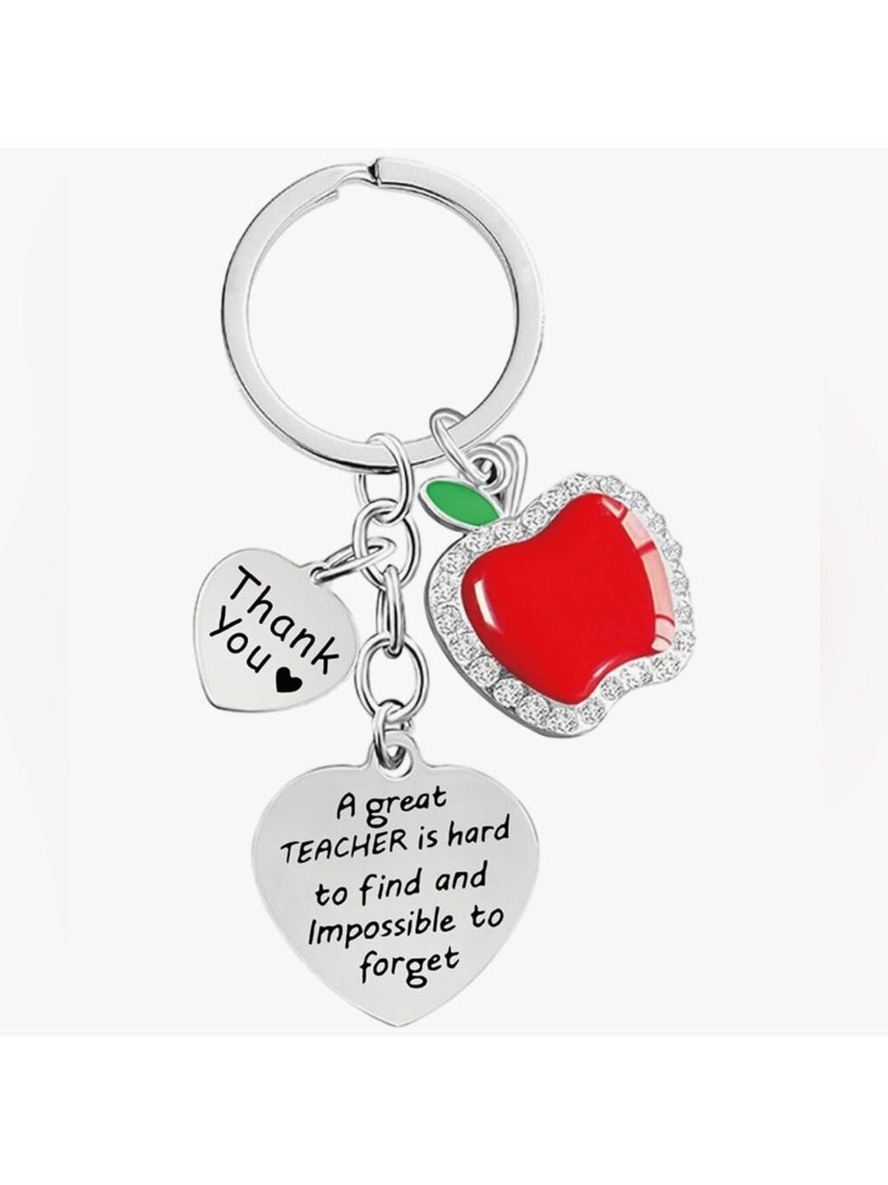 Red Apple Teacher Appreciation Keychain